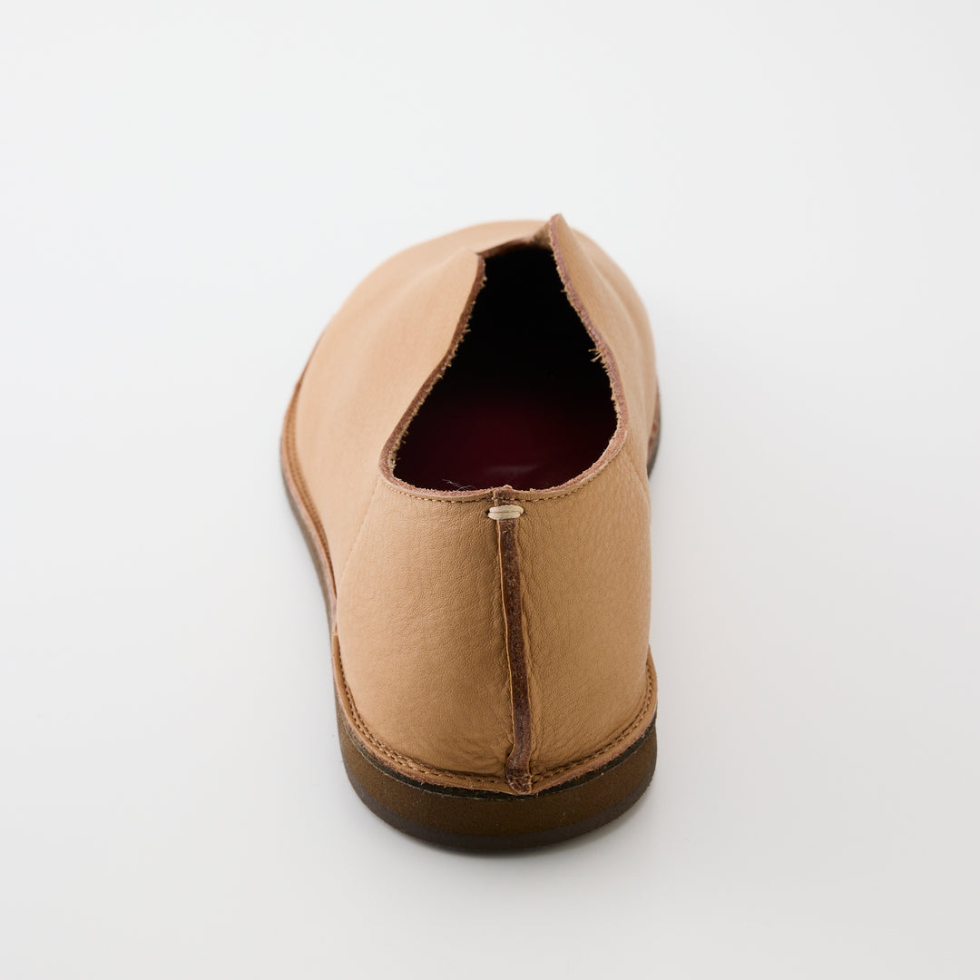 BENOIT for MEN | 8087M｜BEIGE ソフトシュリンクレザー  Vカットパンプス