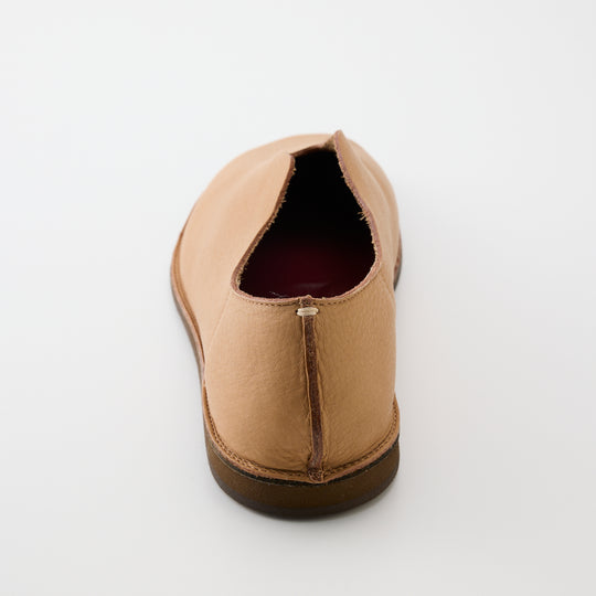 BENOIT for MEN | 8087M｜BEIGE ソフトシュリンクレザー  Vカットパンプス